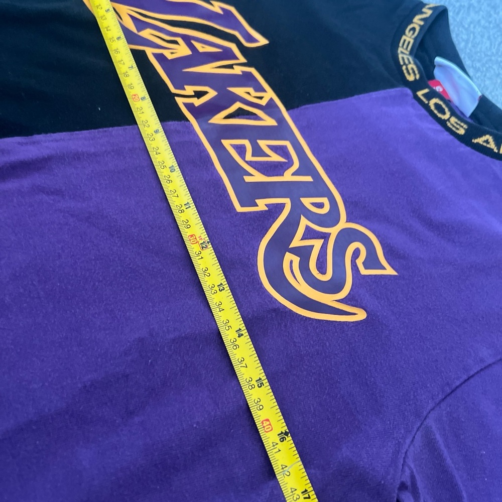 VINTAGE NBA LOS ANGELES LAKERS MITCHELL & NESS TEE SHIRT Size Smal - Picture 5 of 5